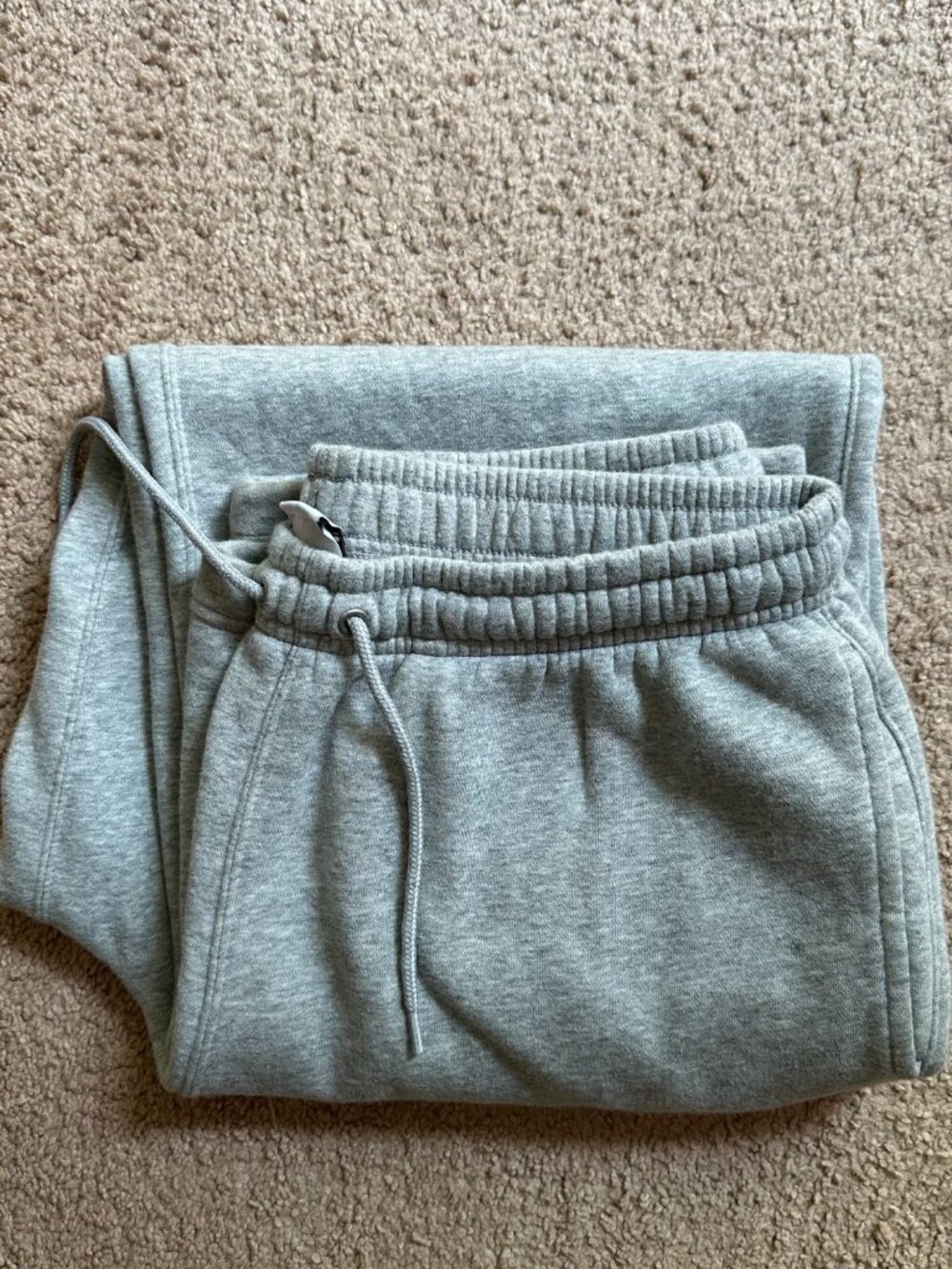 Nike Sweatpants Mens Medium (32x30) Straight Leg Grey Pockets Mid Rise - Picture 14 of 14